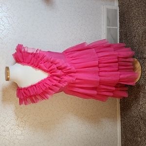 Southern Fried Chics Pink Ruffled Women's Dress